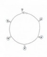 Dreamcatcher Fashion Beads Embellished .925 Sterling Silver Link Anklet - CL11UHWWCLX