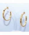 Baoli Titanium Diamond Earring yellow in Women's Hoop Earrings