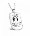 Ensianth Father Son Jewelry Never Forget That I Love You Necklace Dog Tag Necklace To My Son Gift - Necklace - CV186KN85CI