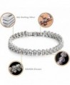 Elensan Sterling Zirconia Platinum Bracelet