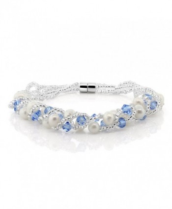 Cultured Freshwater Crystal Necklace Bracelet