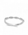 Clear Marquise Stackable Sterling Silver