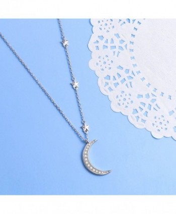 Sterling Crescent Jewelry Pendant Necklace in Women's Pendants