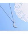Sterling Crescent Jewelry Pendant Necklace in Women's Pendants
