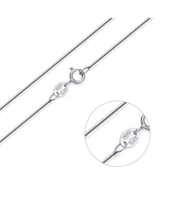 MONJER Sterling Snake Necklace Lightweight - sterling-silver&snake chain&0.8mm wide - CP189N9DZWT