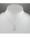 Sterling Zirconia Holding Pendant Necklace in Women's Pendants