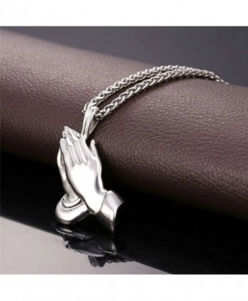 Praying Pendant Christian Stainless Necklace in Women's Pendants