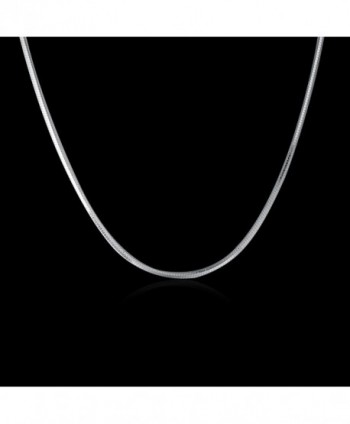 MONJER Sterling Snake Necklace Lightweight in Women's Chain Necklaces