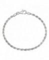 3.2mm 925 Sterling Silver Nickel-Free Diamond-Cut Rope Link Italian Chain + Bonus Polishing Cloth - CN12JXAWOP7