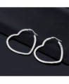Inches Stainless Steel Silver Earrings in Women's Hoop Earrings