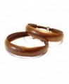 Matte Bronze Hoop Earrings 2 Inch Thick Hoop Earrings Lightweight Earrings - CY124I3QJJ7