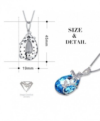 MEGA CREATIVE JEWELRY Aquamarine Butterfly