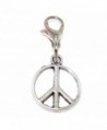 Pro Jewelry Dangling "Peace Sign" Clip-on Bead for Charm Bracelet 01347 - CW127BQSB49