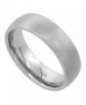 Surgical Stainless Steel 6mm Domed Wedding Band Thumb Ring Comfort-Fit Matte Finish- sizes 5 - 12 - CG117UJGQDV