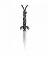 Dan's Jewelers Sword Dagger Necklace Pendant with Hawk Talon Hilt- Fine Pewter Jewelry - CA11175VUBR
