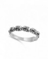 Elephant Small Sterling Silver Stackable in Women's Band Rings
