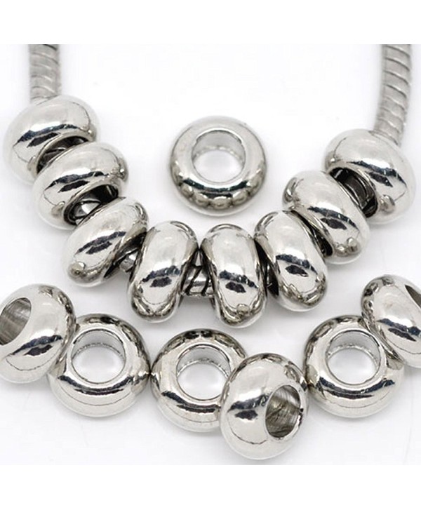 Ten (10) Charm Spacer for European Style Bracelet For Snake Chain Charm Bracelet - CQ11C2FSH53