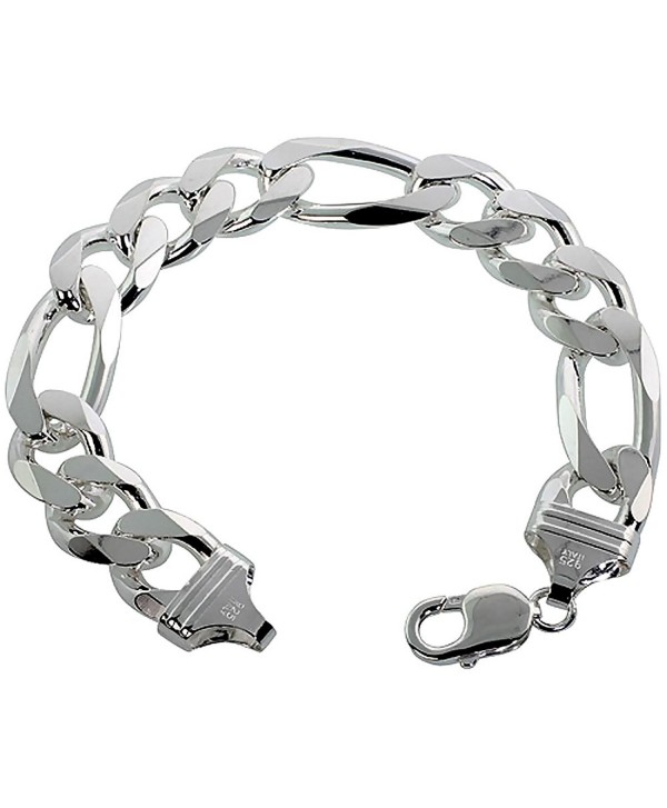 Sterling Silver Figarucci Link Chain Necklaces & Bracelets 6.6mm ...