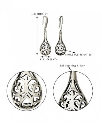 EVER FAITH Sterling Inspired Filigree in Women's Drop & Dangle Earrings