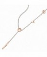 N.egret Rose Gold Love Lariat necklace jewelry chain for Women Y Style Long Chain Gift for Girl Teen Best Friend - C212O5JENV0