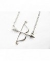 Antique Silver Necklace Archery Pendant in Women's Chain Necklaces