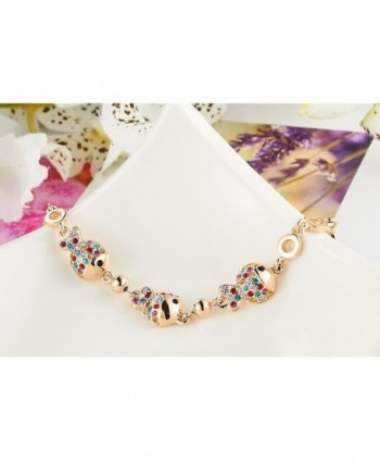 HuiSheng Colorful Fish shaped Swarovski Clownfish in Women's Tennis Bracelets