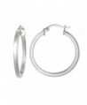 Hoops & Loops Sterling Silver 2mm High Polished Square Small Hoop Earrings - CH12CLAMI7F
