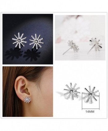 KOREA JIAEN Flower Earrings Sterling earrings