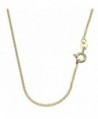 18k Gold-Flashed Sterling Silver 1.3mm Fine Cable Nickel Free Chain Necklace Italy 14" - 24" - CL11JK6J9TZ