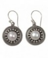 NOVICA White Cultured Mabe Pearl .925 Sterling Silver Dangle Earrings- 'Moonlight Dance' - C017YUD0E3R