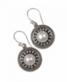 NOVICA Cultured Sterling Earrings Moonlight in Women's Drop & Dangle Earrings