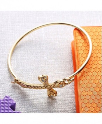 CHUANGYUN Rhinestone Bracelet Bangle Silver