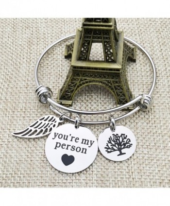 Bracelets Bangle Pendant Friends Stainless in Women's Bangle Bracelets