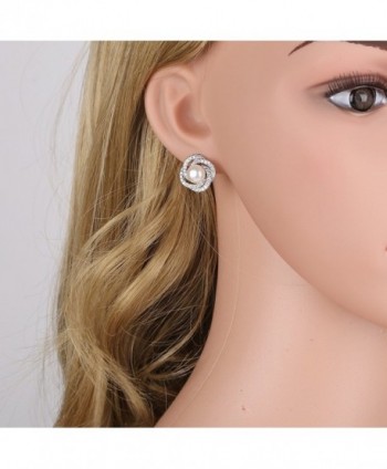 GULICX Simulated Bridesmaid Pierced Earrings