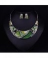 Hamer Multi color Statement Necklace Earrings