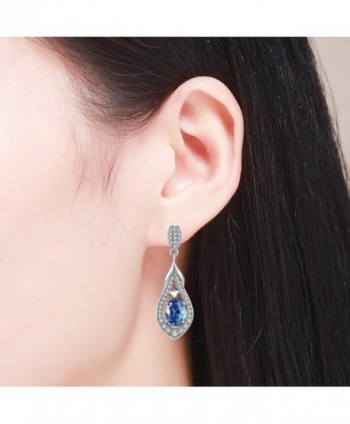 Sterling Teardrop Earrings Crystals Earring