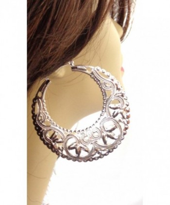 Earrings Filigree Puffed Silver silver