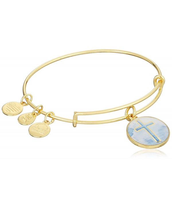 Alex and Ani Womens Art Infusion Cro Bracelet - Rafaelian Yellow Gold - CR12CLYTX6V