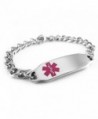 MyIDDr - Pre-Engraved & Customizable Diabetic Medical Alert ID Bracelet- Purple Symbol - C6116JRU5KZ