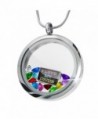 Floating Locket Set Chalkboard with I Love my Cousin + 12 Crystals + Charm- Neo - CY11I4QF01N