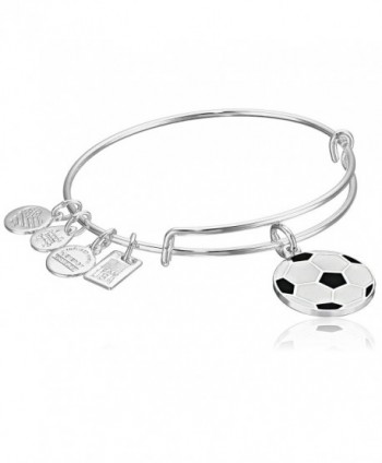 Alex and Ani Team USA Soccer Expandable Bangle Bracelet - Shiny Silver - C712EU7W4LD