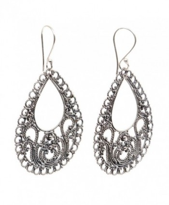 NOVICA Sterling Silver Filigree Earrings