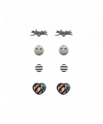 The Nightmare Before Christmas Character 4 Pair Stud Earring Set - CP12O2LVYUM