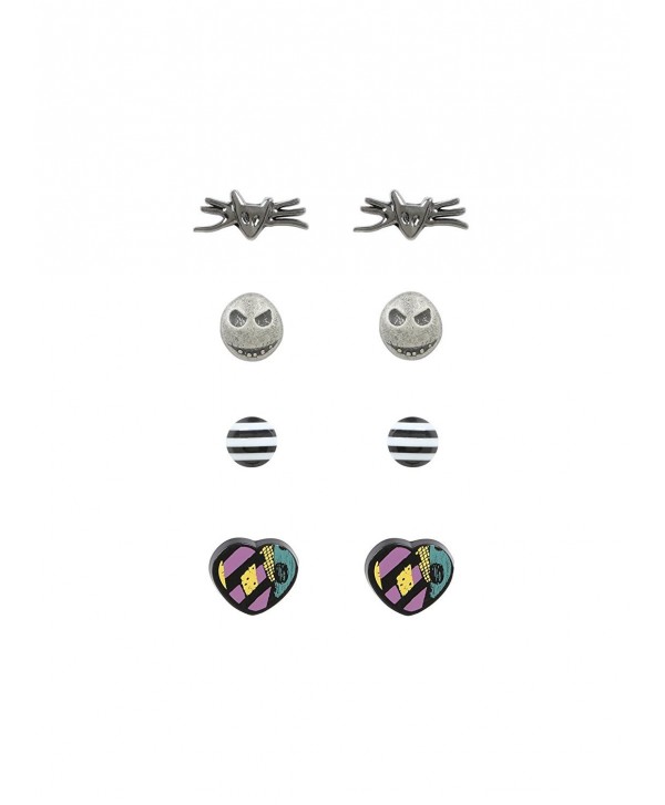 The Nightmare Before Christmas Character 4 Pair Stud Earring Set - CP12O2LVYUM