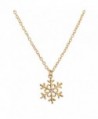 Lux Accessories Snowflake Christmas Necklace