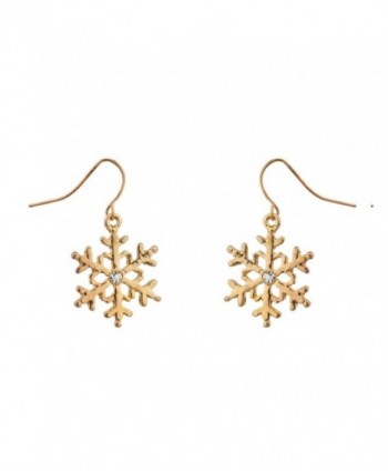 Lux Accessories Snowflake Christmas Necklace in Women's Chain Necklaces