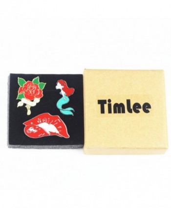 Timlee Cute Mermaid Enamel mermaid in Women's Brooches & Pins