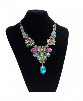 Doinshop Pendant Statement Crystal Necklace in Women's Chain Necklaces