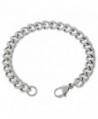 Women's 7mm Stainless Steel Curb Chain Anklet 7in to 14in - CW11XGEJNN9