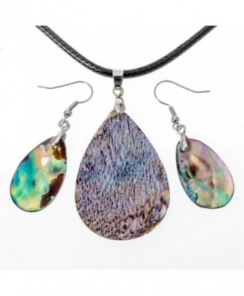 Angel Jewelry Abalone Necklace Earrings